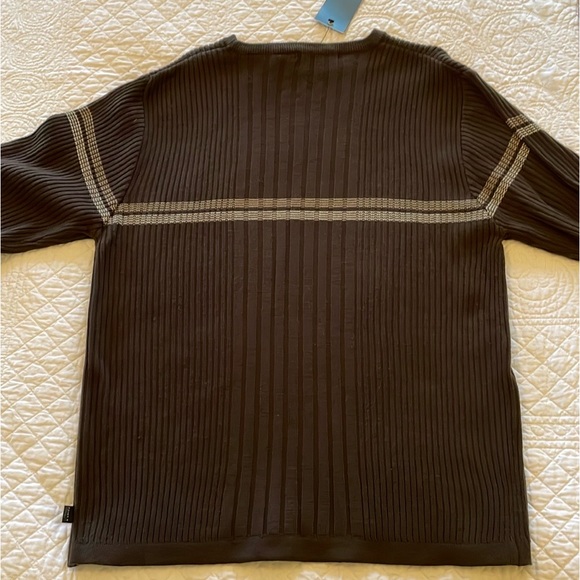 POINT•X MENS XL CREW-NECK Sweater Colors shades of Browns NEW NEVER WORN - Picture 11 of 15